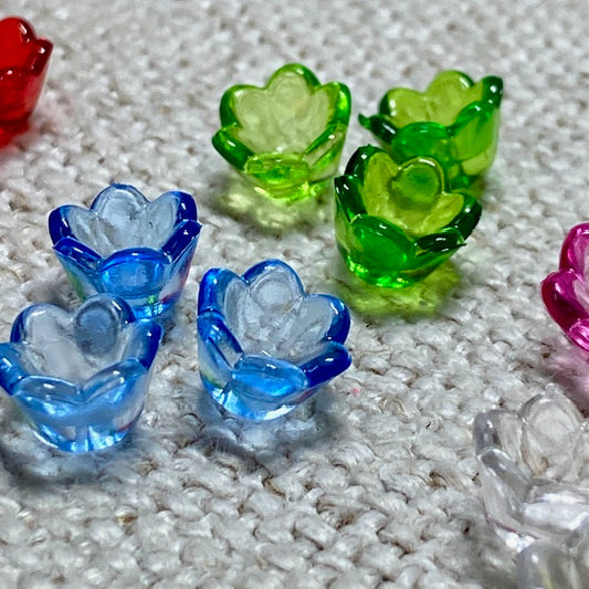 Acrylic Flower Cup Beads