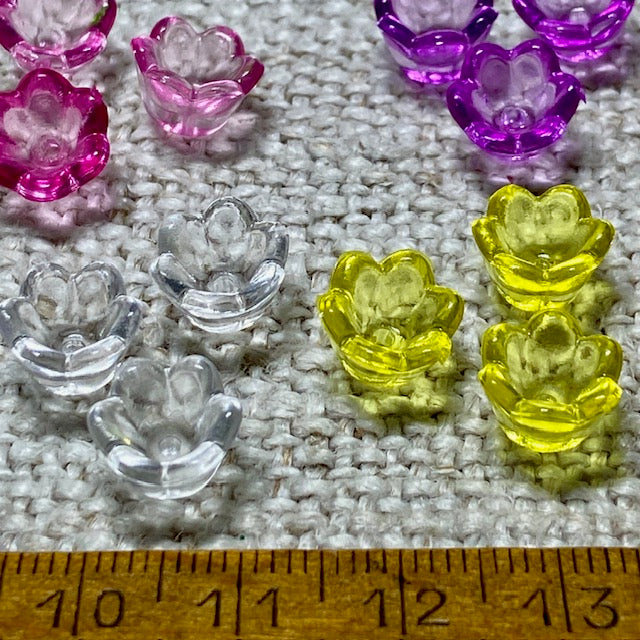 Acrylic Flower Cup Beads