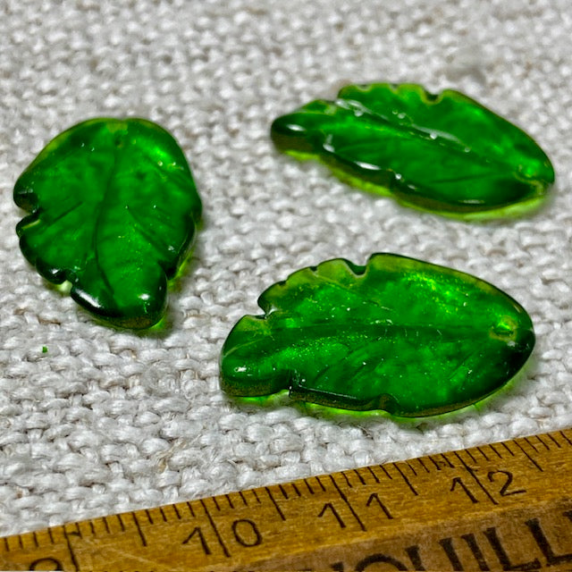 Leaves Glass Bead Set