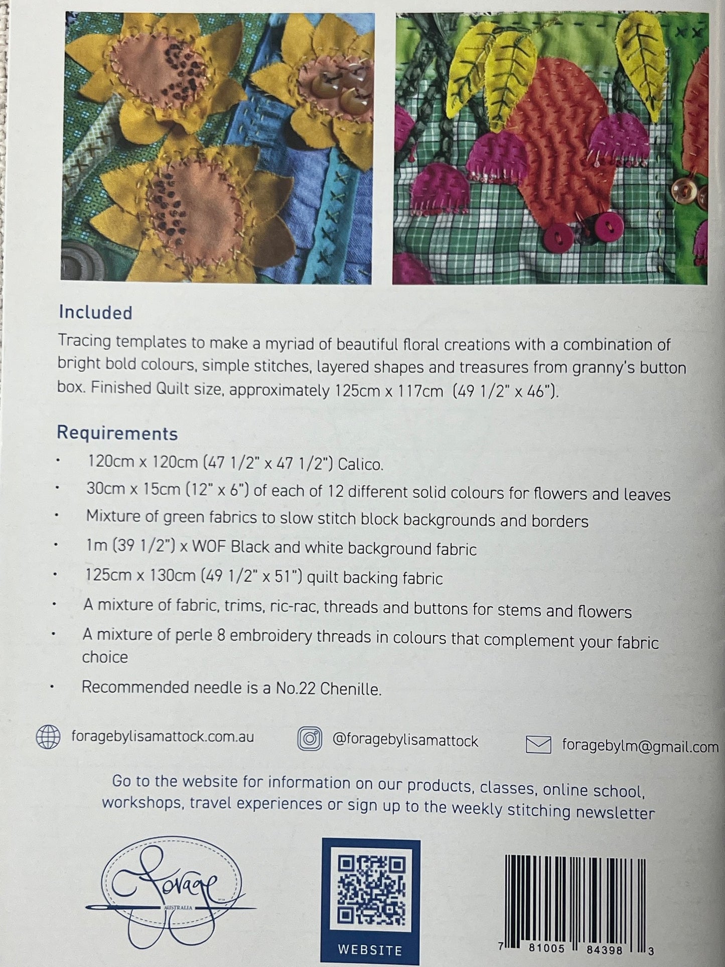Gertrude's Garden Quilt Kit (Deconstructed Kit - choose your elements)