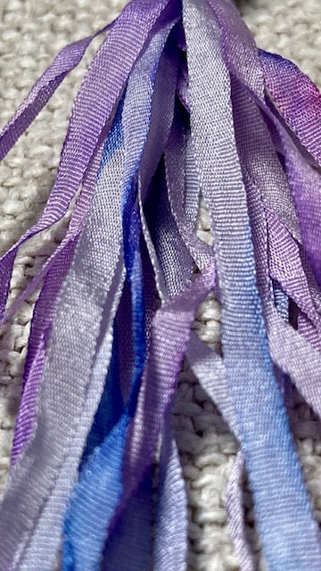 Pure Silk Hand Dyed Ribbons by Maytime Heirlooms