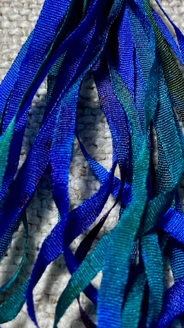 Pure Silk Hand Dyed Ribbons by Maytime Heirlooms