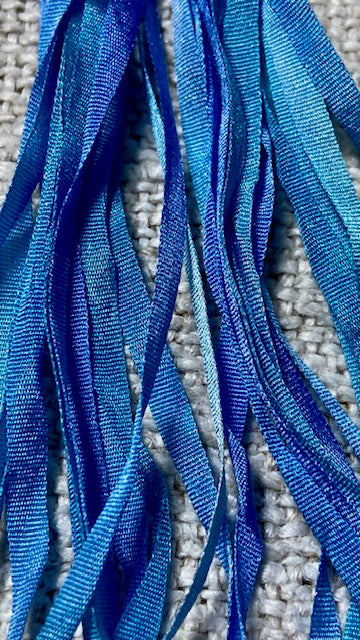 Pure Silk Hand Dyed Ribbons by Maytime Heirlooms