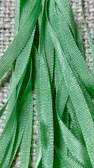 Pure Silk Hand Dyed Ribbons by Maytime Heirlooms