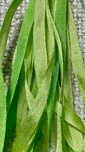 Pure Silk Hand Dyed Ribbons by Maytime Heirlooms