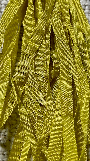 Pure Silk Hand Dyed Ribbons by Maytime Heirlooms