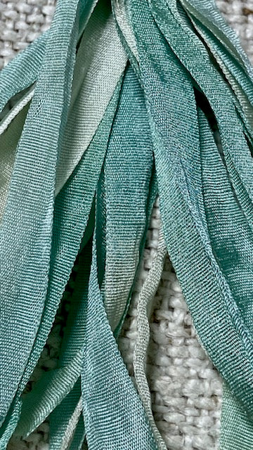 Pure Silk Hand Dyed Ribbons by Maytime Heirlooms