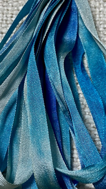 Pure Silk Hand Dyed Ribbons by Maytime Heirlooms