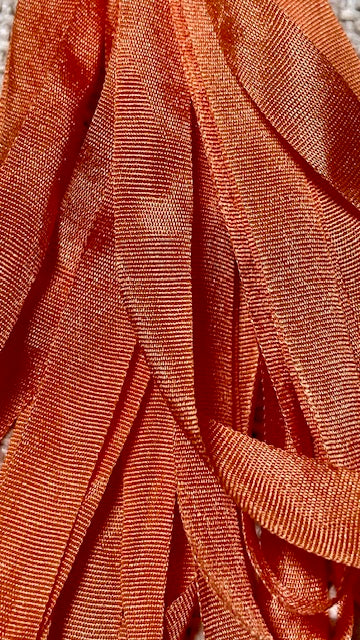 Pure Silk Hand Dyed Ribbons by Maytime Heirlooms
