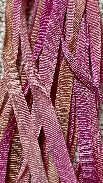 Pure Silk Hand Dyed Ribbons by Maytime Heirlooms