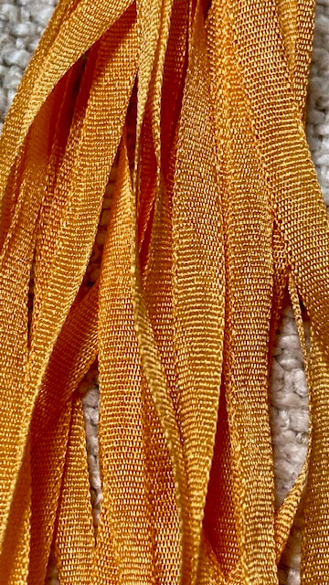 Pure Silk Hand Dyed Ribbons by Maytime Heirlooms