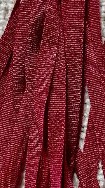 Pure Silk Hand Dyed Ribbons by Maytime Heirlooms