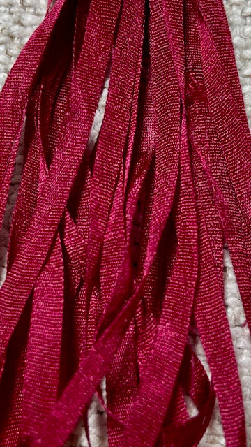Pure Silk Hand Dyed Ribbons by Maytime Heirlooms