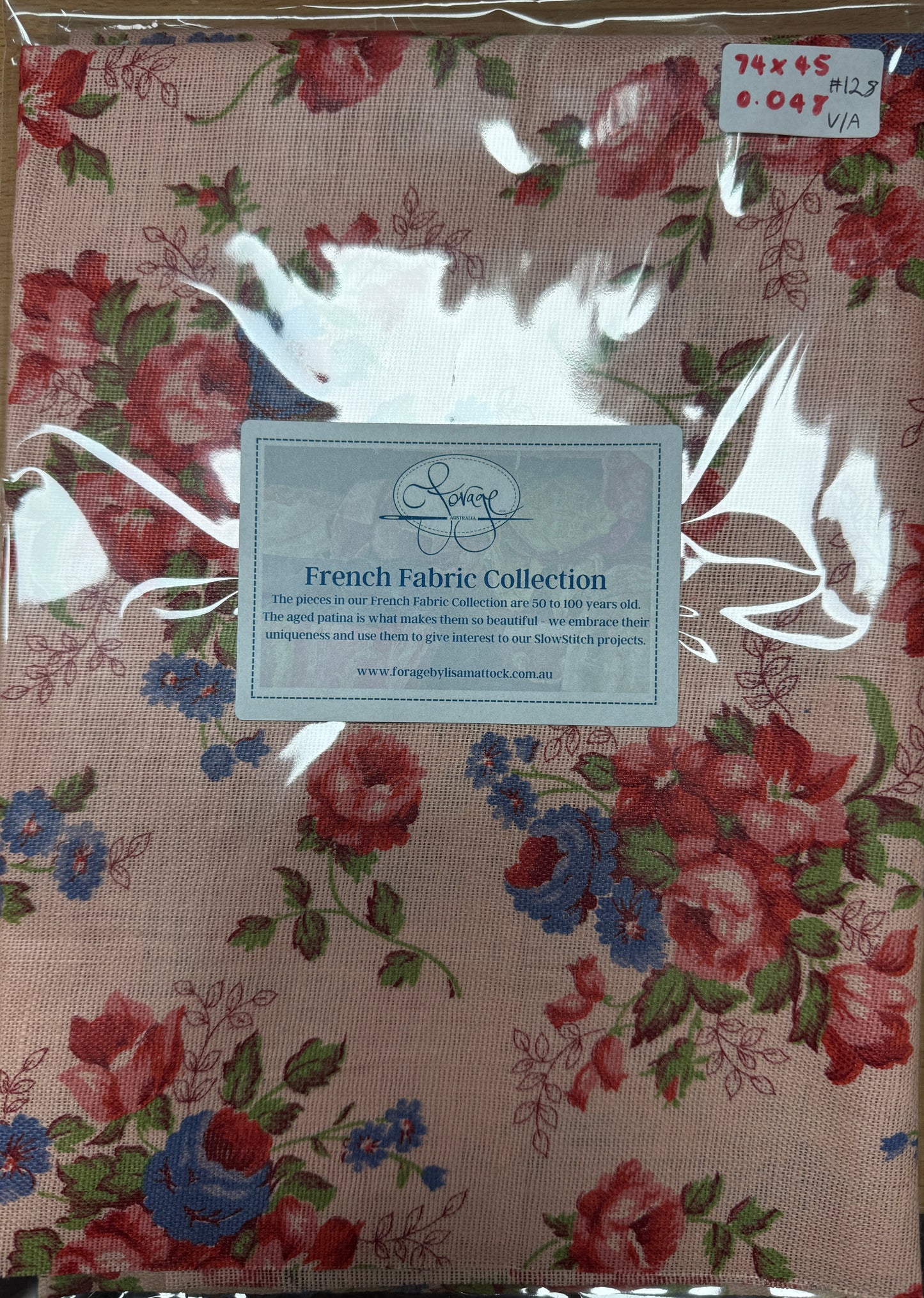 Antique and Vintage Fabric Piece No 128. 74cm x 45cm