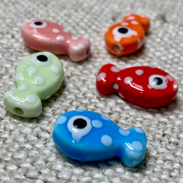 Ceramic Fish Beads