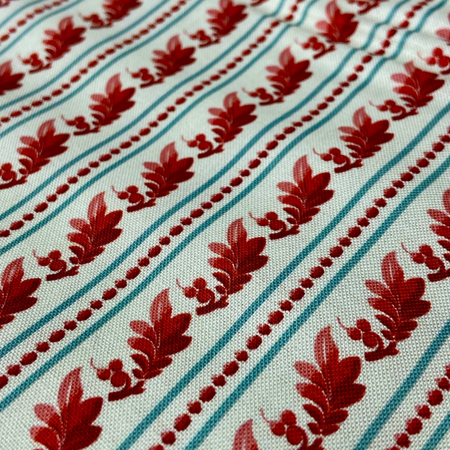 L'uccello Clothilde (ruby floral/aqua stripe) -DV5815