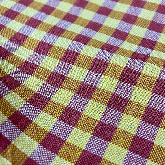 lucello DV6465 (plum and mustard woven plaid)