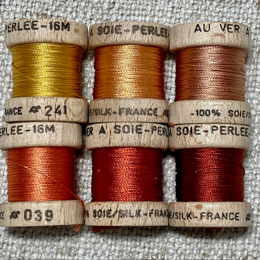 Au Ver A Soie Orange Silk Spool Set