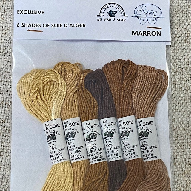 Au Ver A Soie Soie D'Alger Marron/Brown