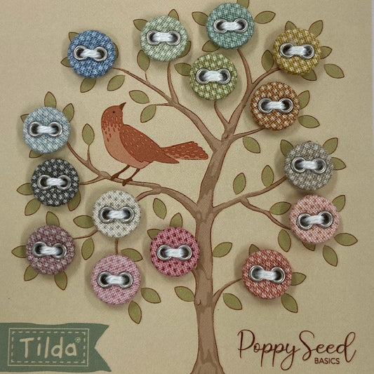 Tilda Poppy Seed Buttons - Multicoloured
