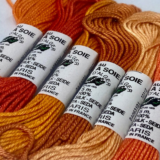 Au Ver A Soie Soie D'Alger Orange