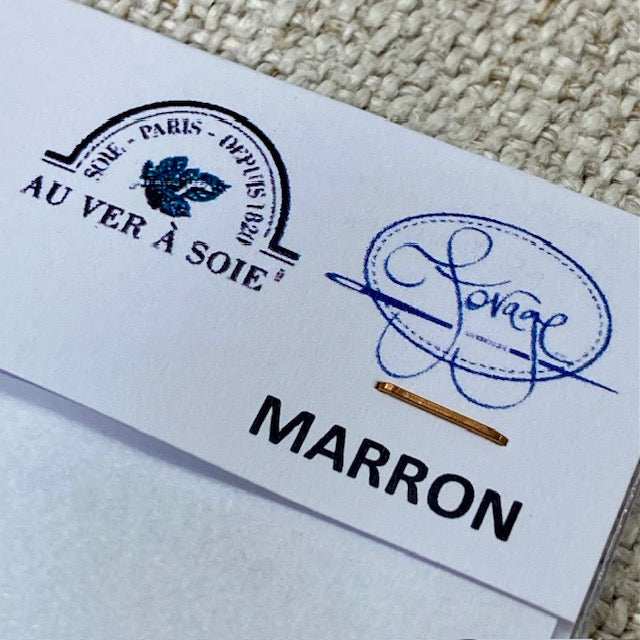 Au Ver A Soie Soie D'Alger Marron/Brown