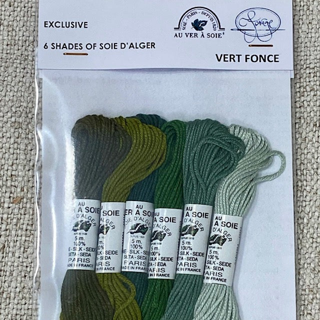 Au Ver A Soie Soie D'Alger Dark Green/Vert Fonce