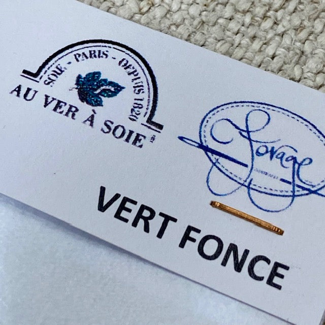 Au Ver A Soie Soie D'Alger Dark Green/Vert Fonce