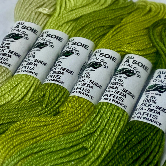 Au Ver A Soie Soie D'Alger Light Green/Vert Clair