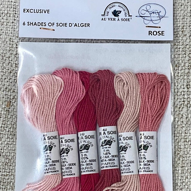 Au Ver A Soie Soie D'Alger Rose/Pink