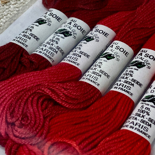 Au Ver A Soie Soie D'Alger Rouge/Red