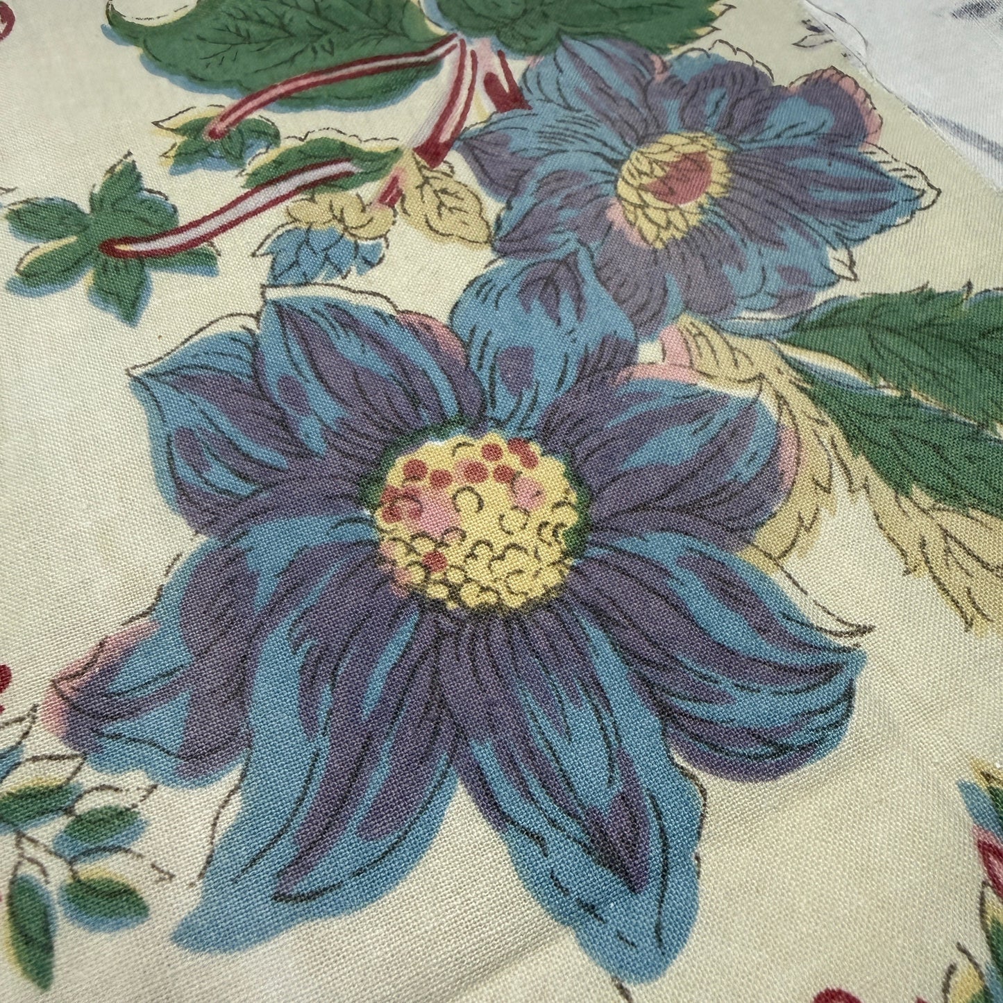 Antique and Vintage Fabric Piece No 149. 64cm x 61cm