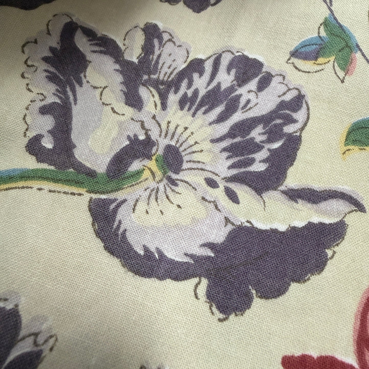Antique and Vintage Fabric Piece No 149. 64cm x 61cm