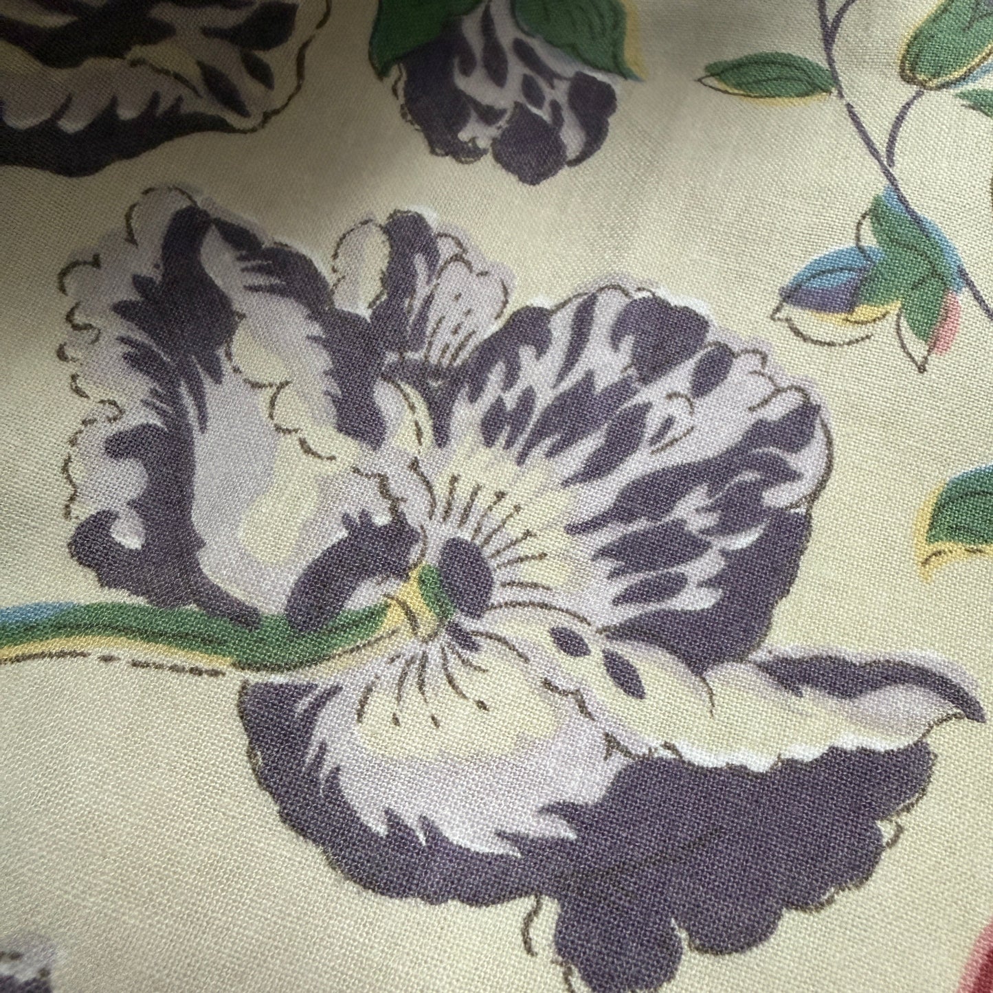 Antique and Vintage Fabric Piece No 148. 64cm x 61cm