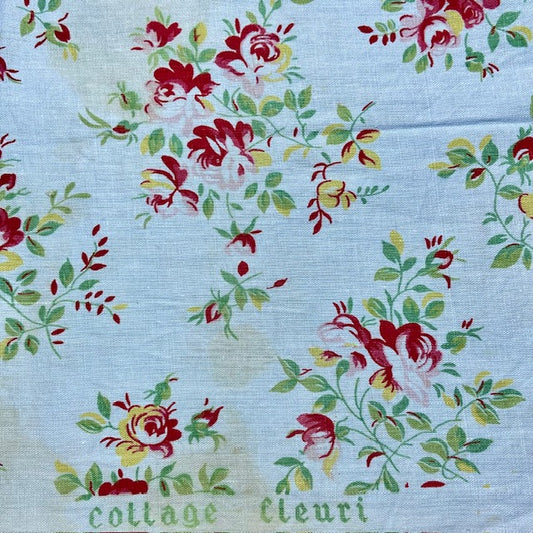 Antique and Vintage Fabric Piece No 56. 62cm x 32cm