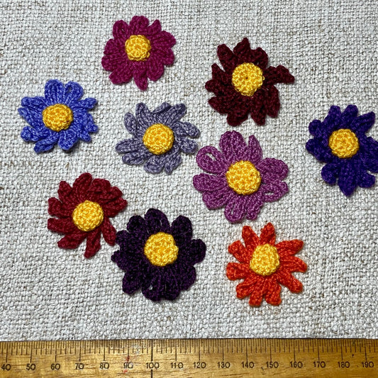 Crochet Flowers Medium - Warm Colours