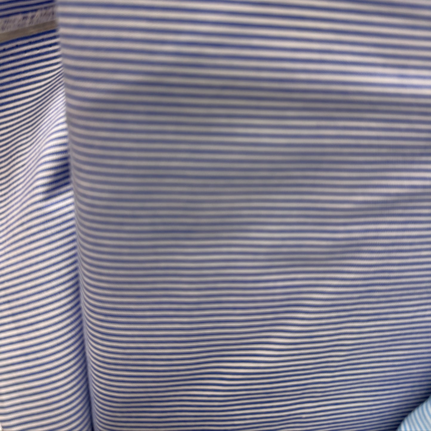 Devonstone - Building Blocks Basics Denim Blue - Fine Stripe 145 wide