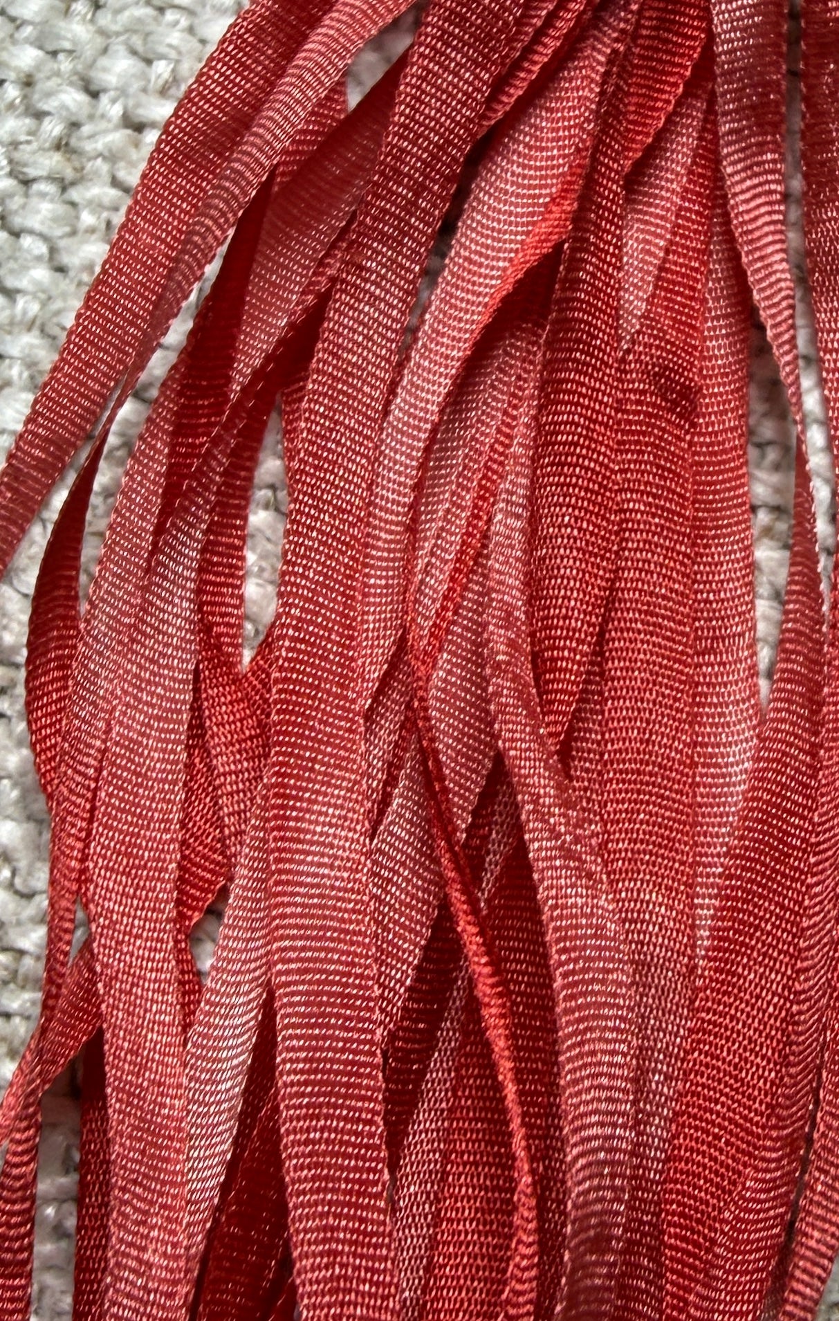 Pure Silk Hand Dyed Ribbons by Maytime Heirlooms