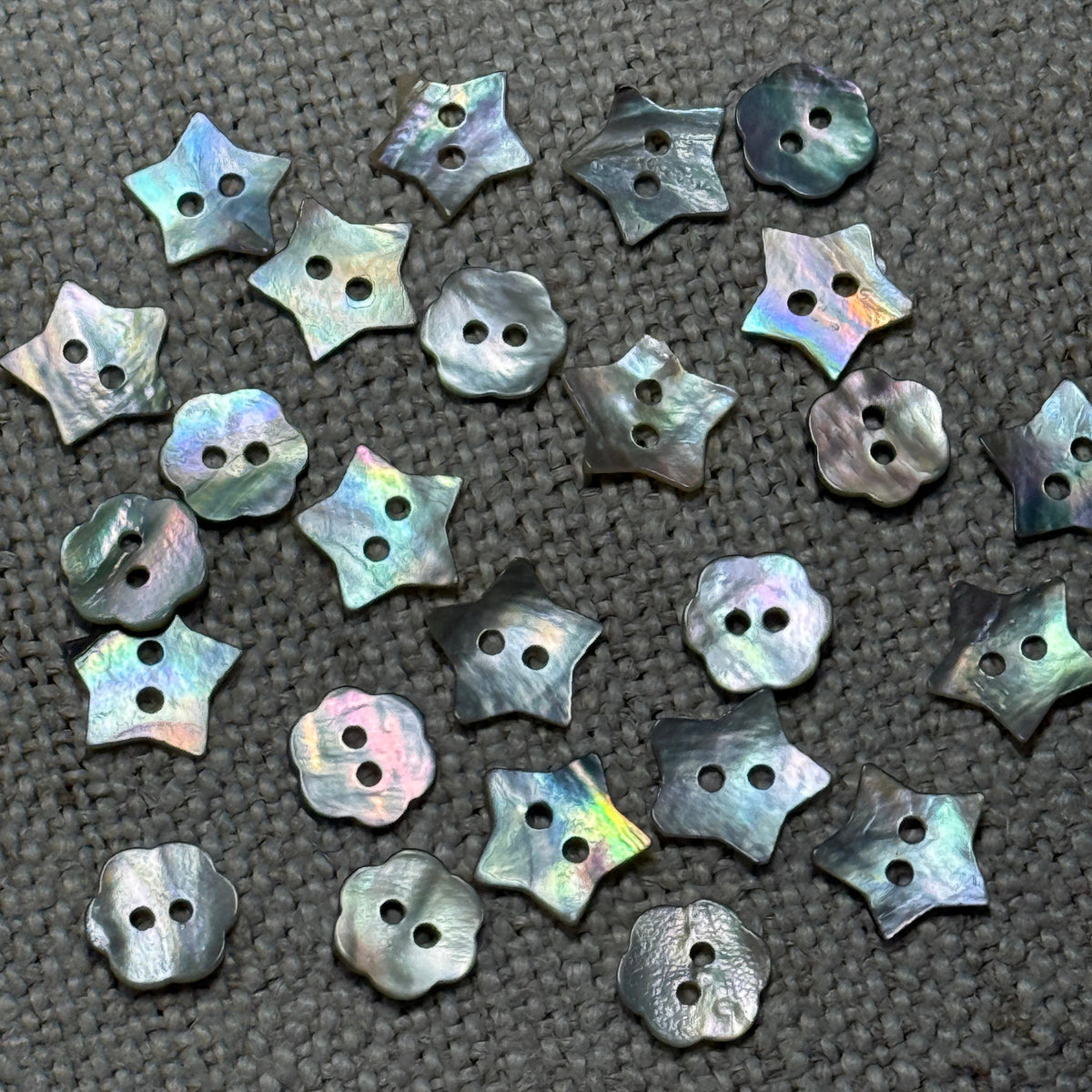 Shell Buttons Mixed Shapes