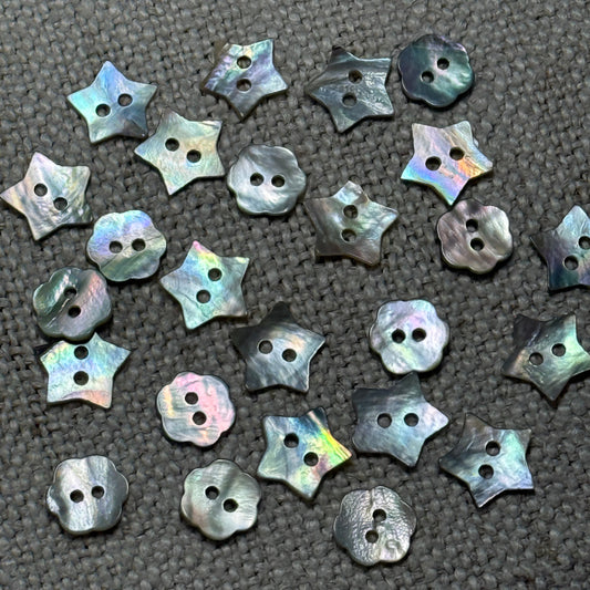 Shell Buttons Mixed Shapes