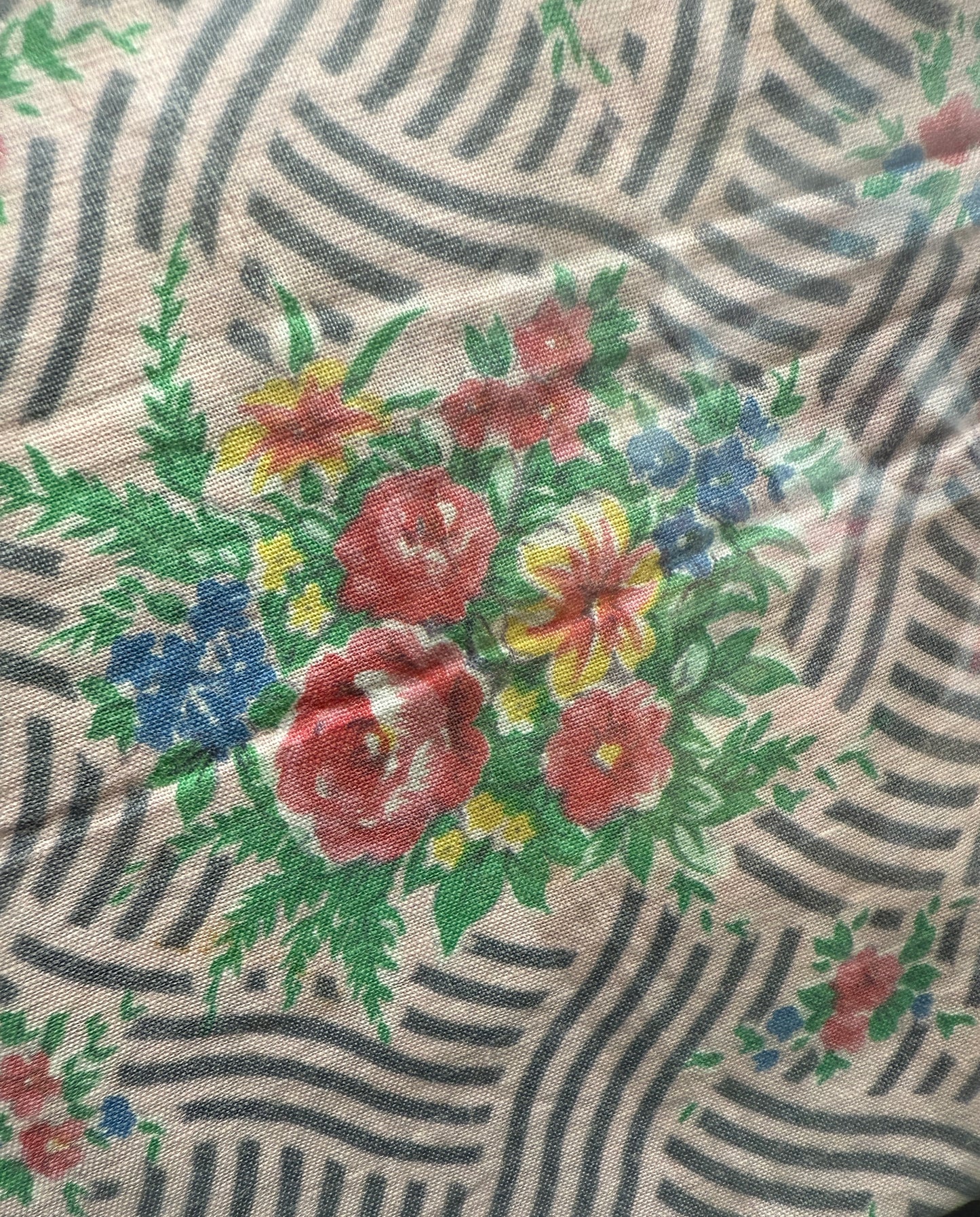 Antique and Vintage Fabric Piece No 42. 45cm x 45cm