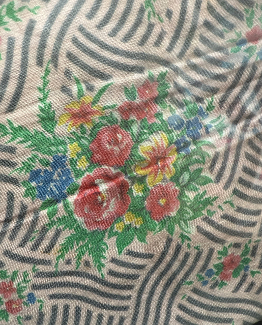 Antique and Vintage Fabric Piece No 42. 45cm x 45cm