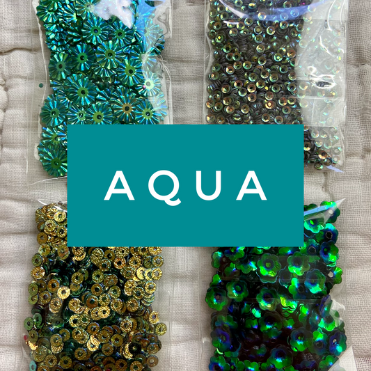 Aqua Sequin Collection