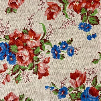 Antique and Vintage Fabric Piece No 128. 74cm x 45cm