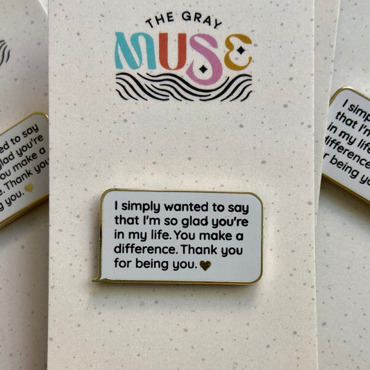 Glad You're Here Badge
