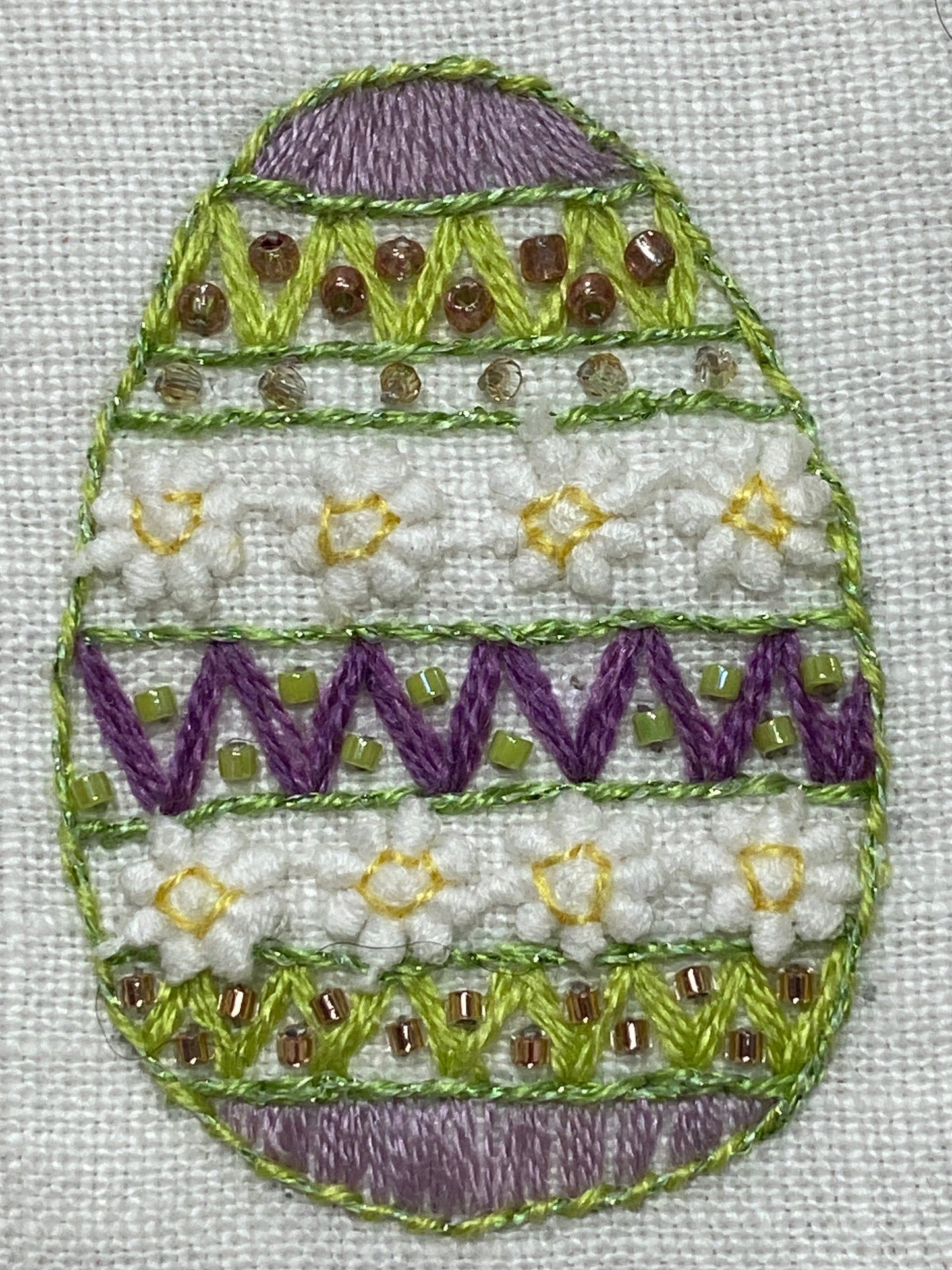 Postage Stamp Embroidery Pattern - Easter Sampler