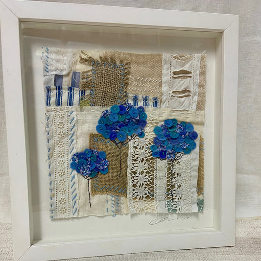 Slow Stitch Kit - Hydrangea Panel