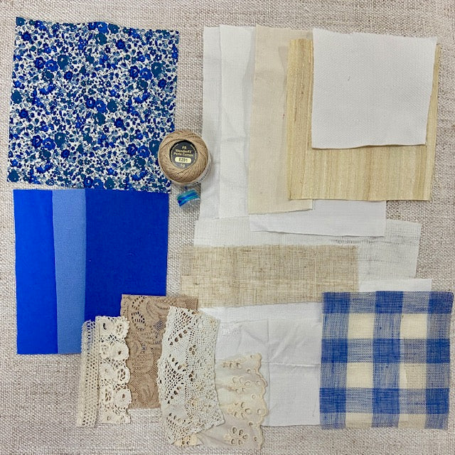 Slow Stitch Kit - Hydrangea Panel