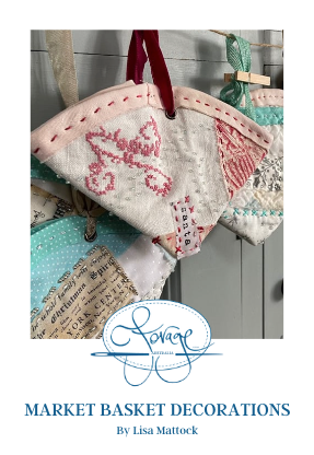 Christmas Slow Stitch Market Basket Kit
