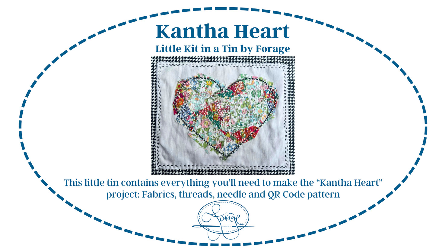 Kantha Heart - Tin Kit